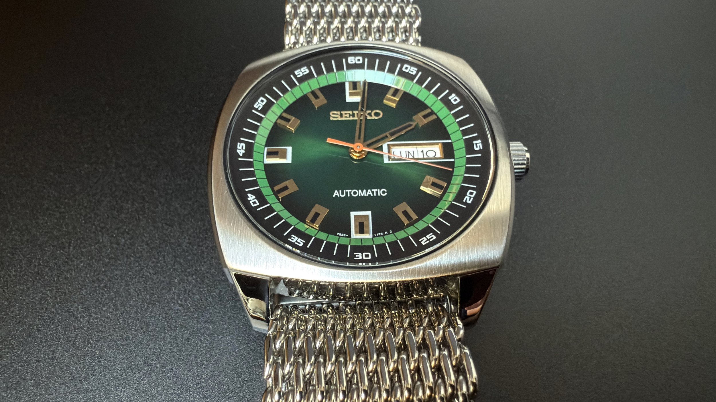 Seiko Recraft 7S26-04B0 SNKM97 OEM + shark mesh bracelet
